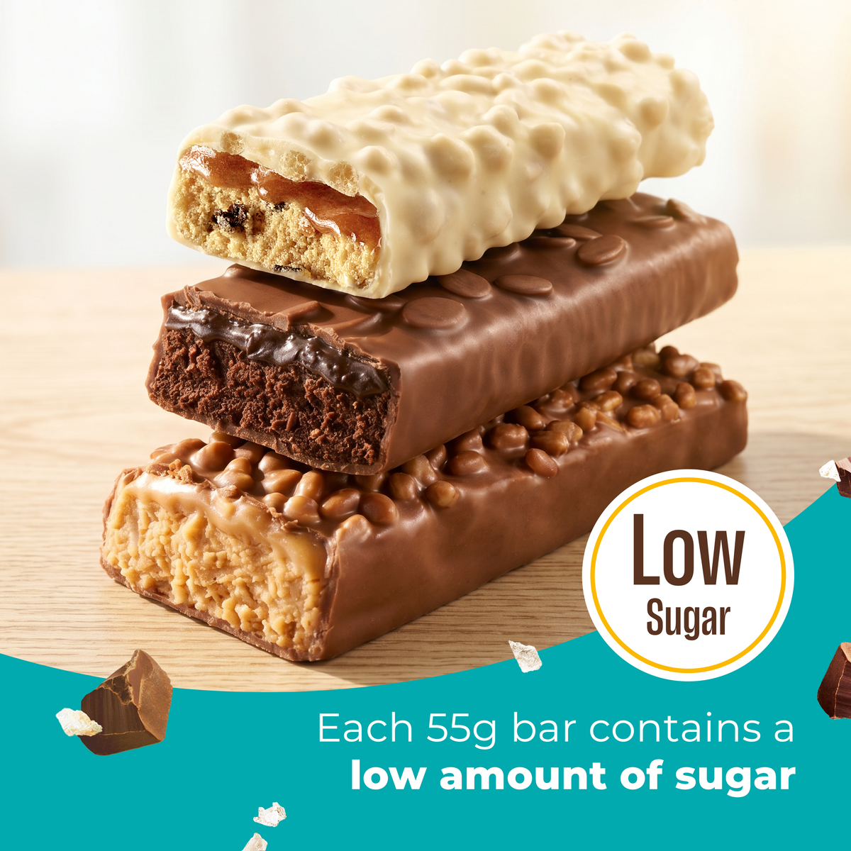 Chocolate Salted Caramel Protein & Vitamin Bar 15x55g