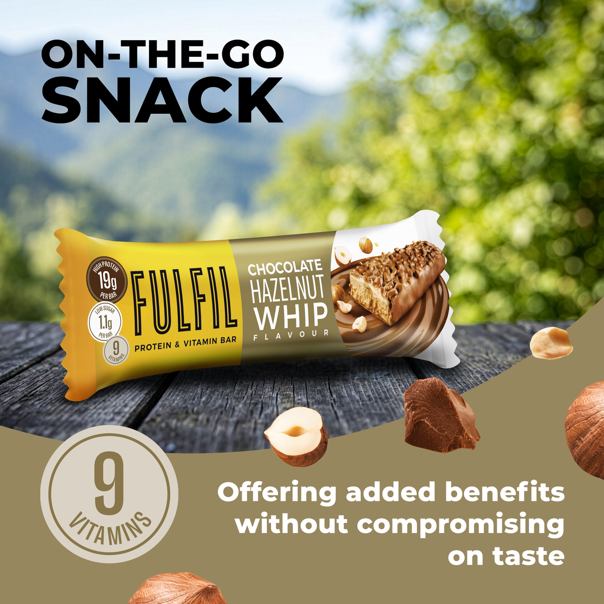 Hazelnut Whip Protein & Vitamin Bar 15x55g