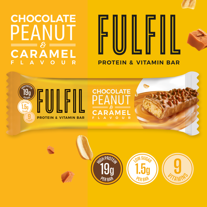 Peanut & Caramel Protein & Vitamin Bar 15x55g