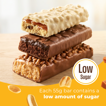 Peanut & Caramel Protein & Vitamin Bar 15x55g