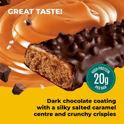 Dark Chocolate Salted Caramel Protein & Vitamin Bar 15x55g