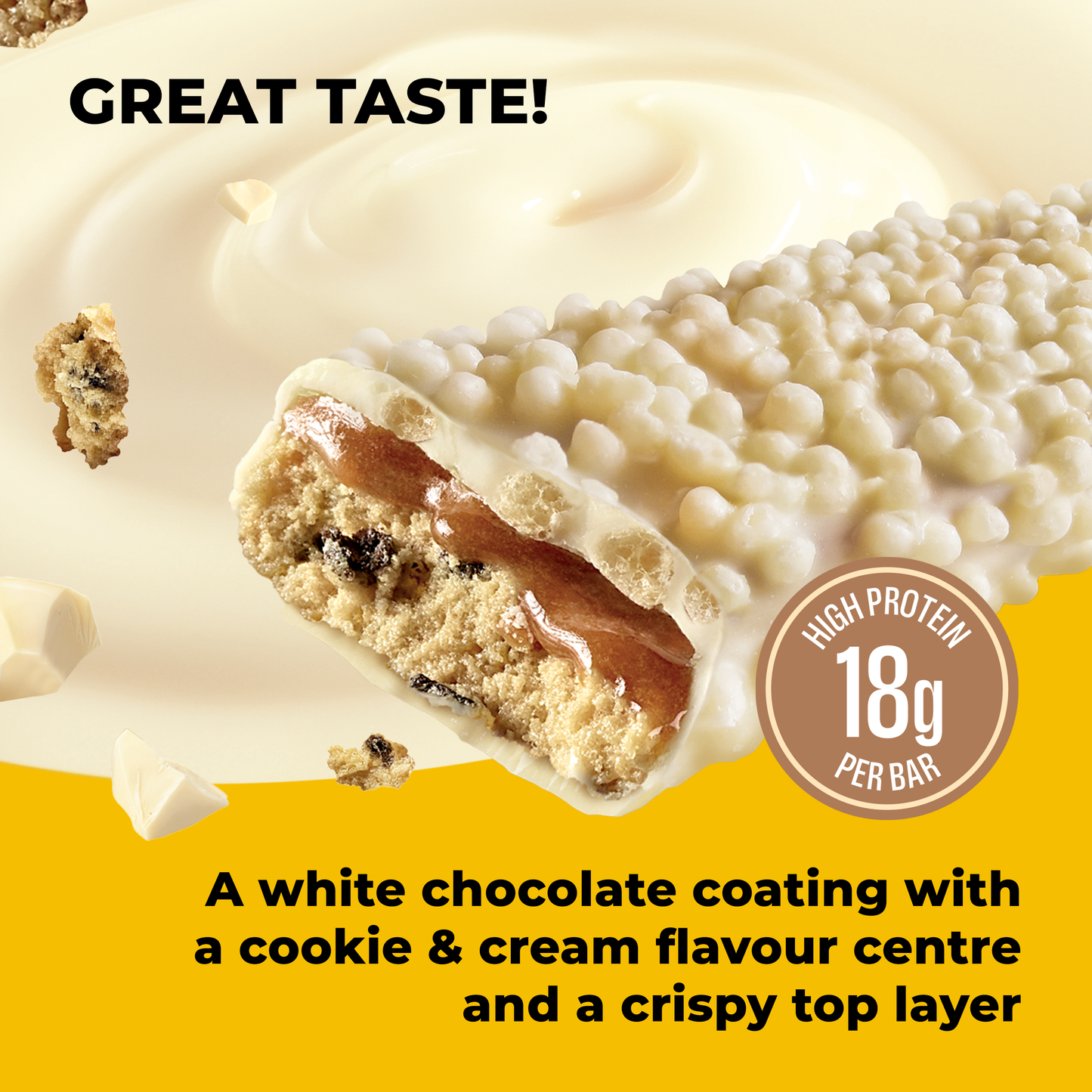 White Chocolate Cookies & Cream Protein & Vitamin Bar 15x55g