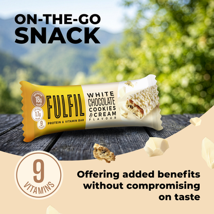 White Chocolate Cookies & Cream Protein & Vitamin Bar 15x55g