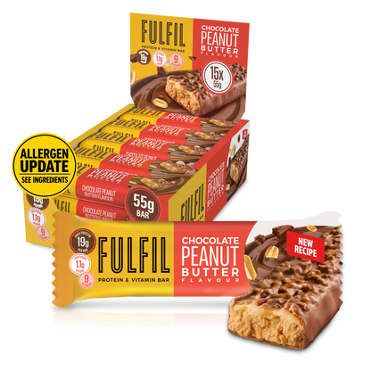 Chocolate Peanut Butter Protein & Vitamin Bar 15x55g