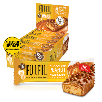 Peanut & Caramel Protein & Vitamin Bar 15x55g