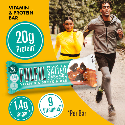 Chocolate Salted Caramel Vitamin & Protein bar – 15x55g
