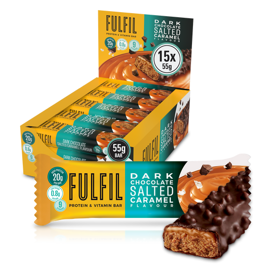 Dark Chocolate Salted Caramel Protein & Vitamin Bar 15x55g