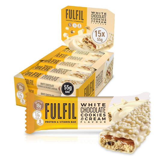White Chocolate Cookies & Cream Protein & Vitamin Bar 15x55g