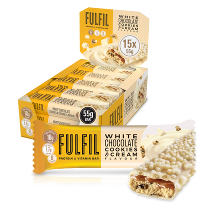 White Chocolate Cookies & Cream Protein & Vitamin Bar 15x55g