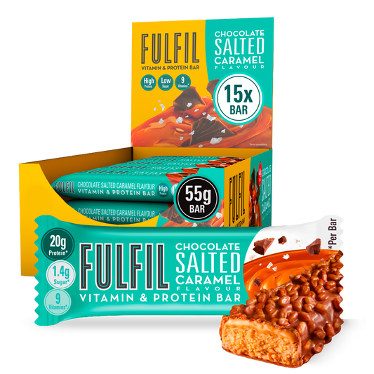 Chocolate Salted Caramel Vitamin & Protein bar – 15x55g