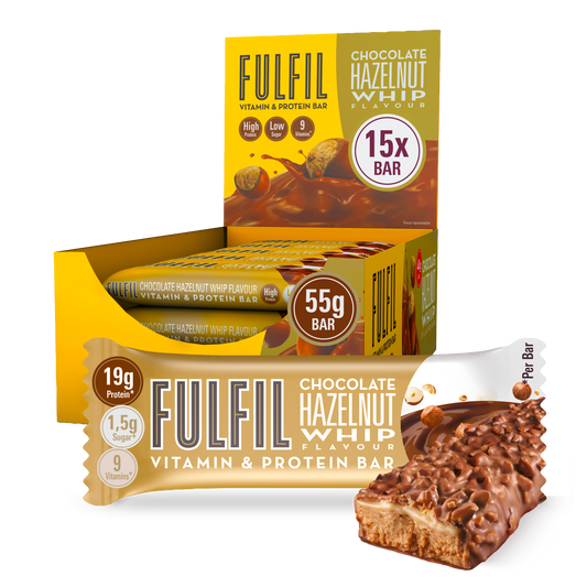 Chocolate Hazelnut Whip Vitamin &  Protein Bar – 15x55g