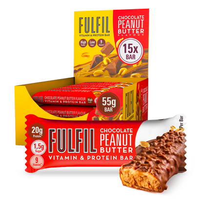 Chocolate Peanut Butter Vitamin & Protein Bar – 15x55g