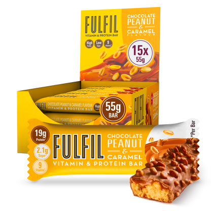 Chocolate Peanut And Caramel Vitamin & Protein Bar – 15x55g